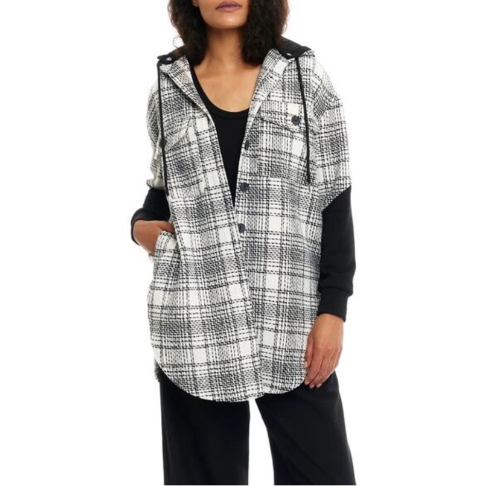NWT! LBLC the Label Top Textured Shacket size M